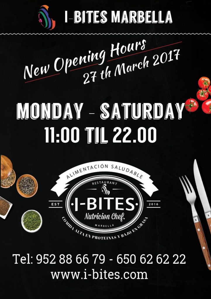 i-bites restaurant marbella opening times